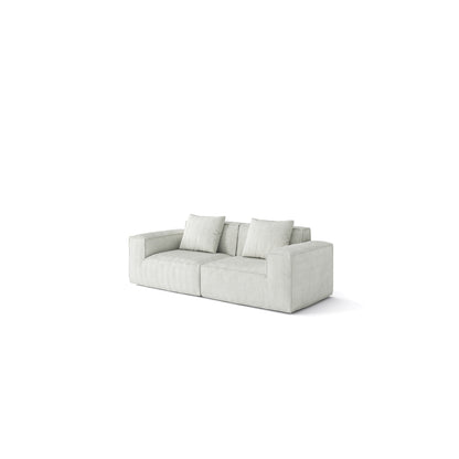 Cloud Soft 2 Seater Modular Sofa Bed in White