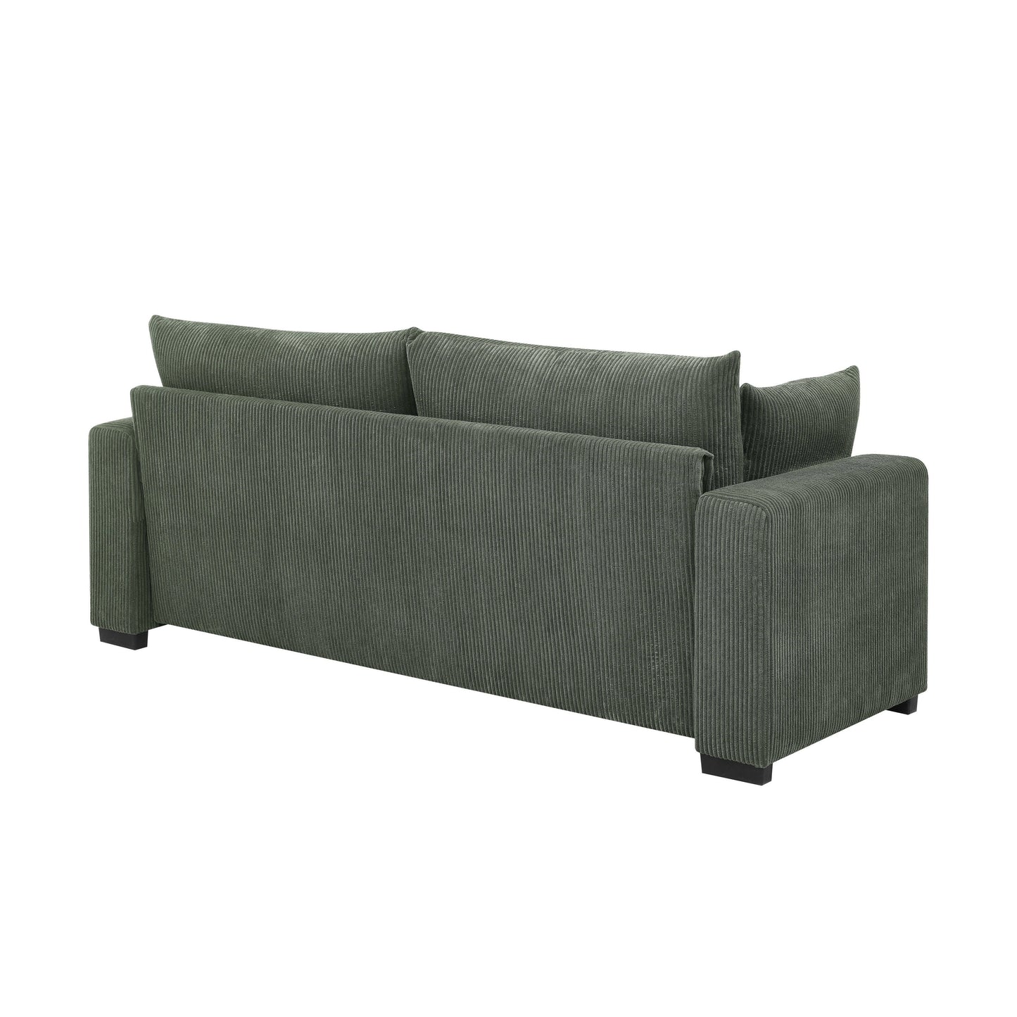 Coastal Haven Corduroy Sofa,Soft ribbed corduroy fabric for living rooms,guest spaces,or vacation homes