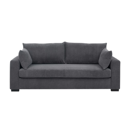 Coastal Haven Corduroy Sofa,Soft ribbed corduroy fabric for living rooms,guest spaces,or vacation homes