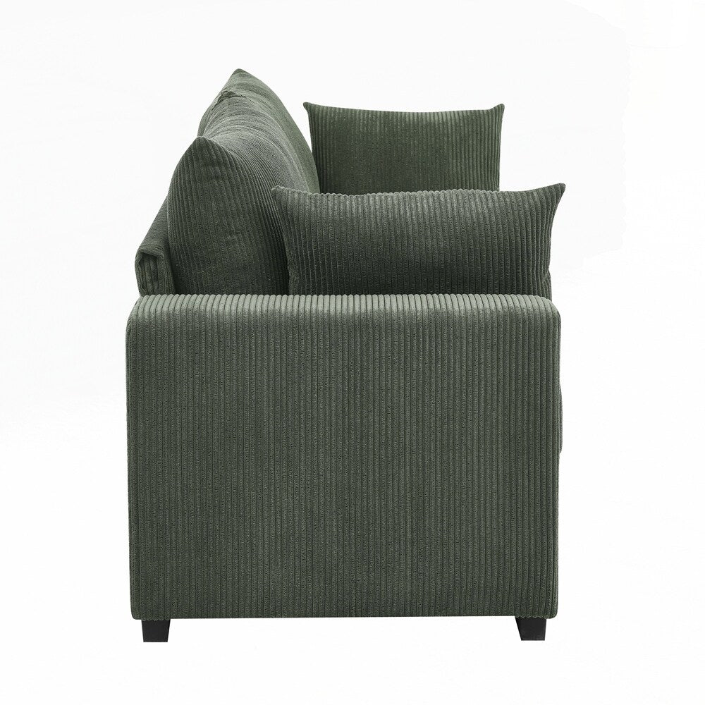 Coastal Haven Corduroy Sofa - 2 Seat