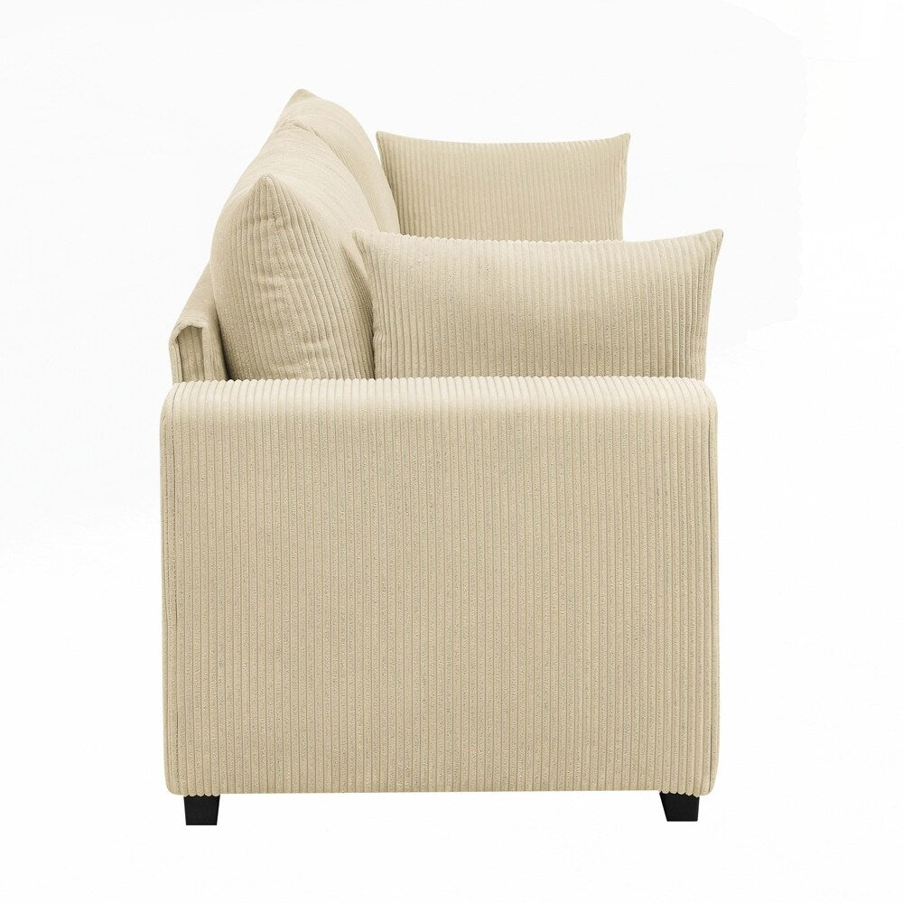 Coastal Haven Corduroy Sofa - 2 Seat