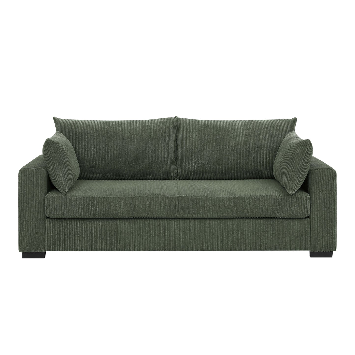 Coastal Style Corduroy Sofa - 31 D x 79 W x 34 H