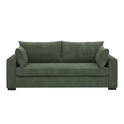 Coastal Style Corduroy Sofa - 31 D x 79 W x 34 H