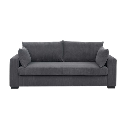 Coastal Style Corduroy Sofa - 31 D x 79 W x 34 H
