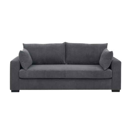 Coastal Style Corduroy Sofa - 31 D x 79 W x 34 H