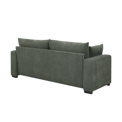 Coastal Style Corduroy Sofa - 31 D x 79 W x 34 H