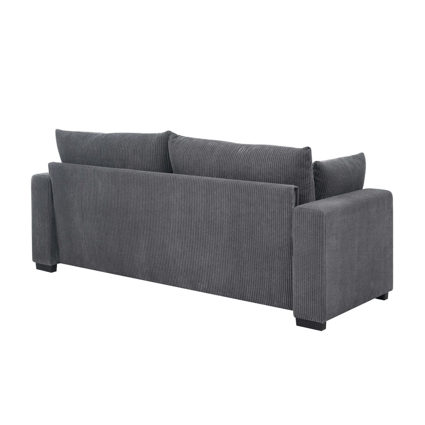 Coastal Style Corduroy Sofa - 31 D x 79 W x 34 H