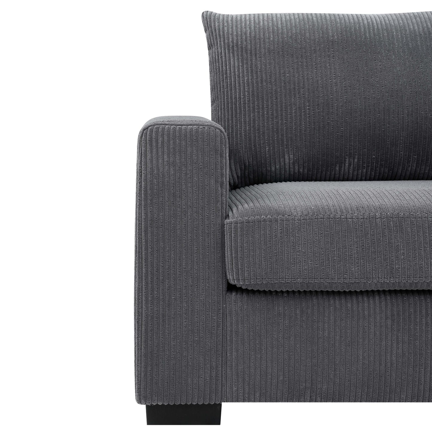 Coastal Style Corduroy Sofa - 31 D x 79 W x 34 H