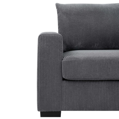 Coastal Style Corduroy Sofa - 31 D x 79 W x 34 H