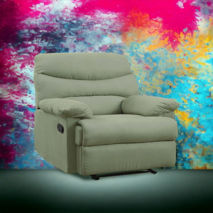 Comfortable Microfiber Motion Recliner for Relaxing Moments