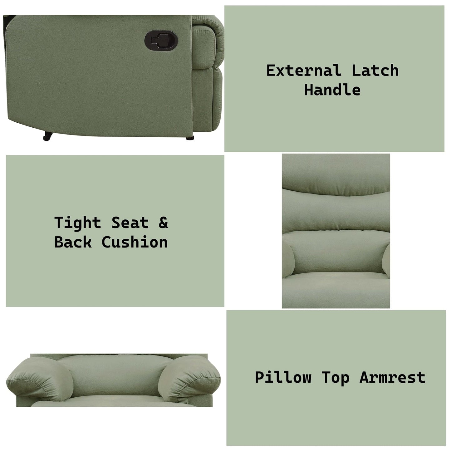 Comfortable Microfiber Motion Recliner for Relaxing Moments
