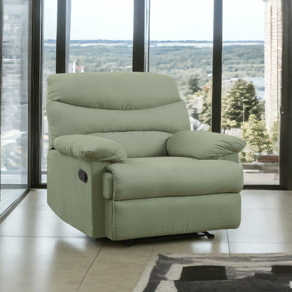 Comfortable Microfiber Motion Recliner for Relaxing Moments