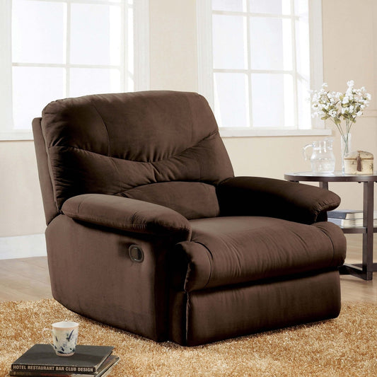 Comfortable Microfiber Motion Recliner for Relaxing Moments