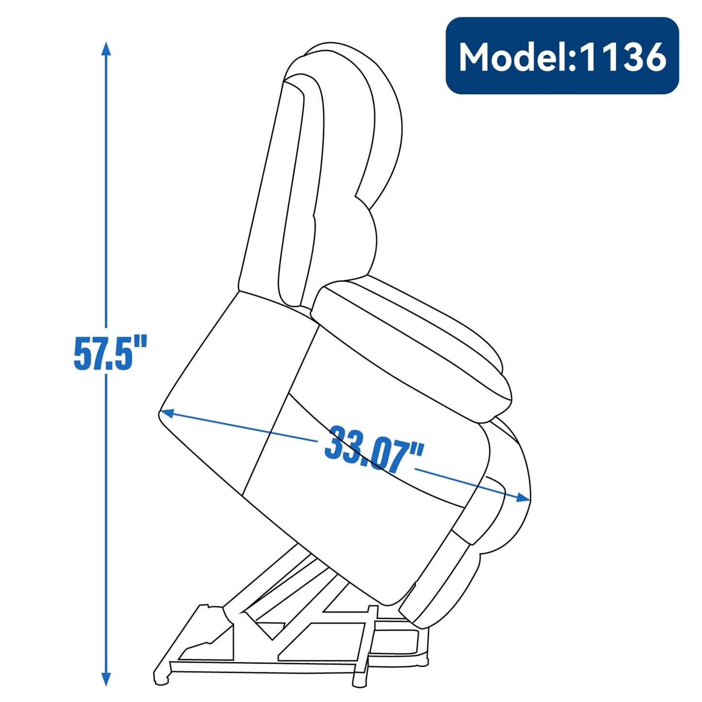 Comfortable Power Lift Recliner Chair with Advanced Massage