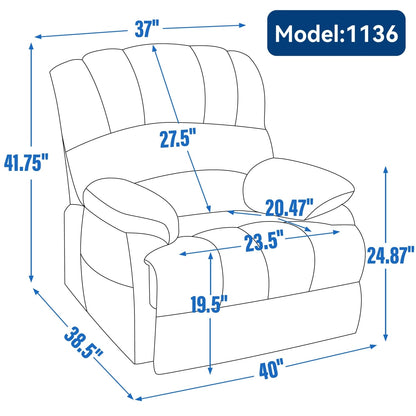 Comfortable Power Lift Recliner Chair with Advanced Massage