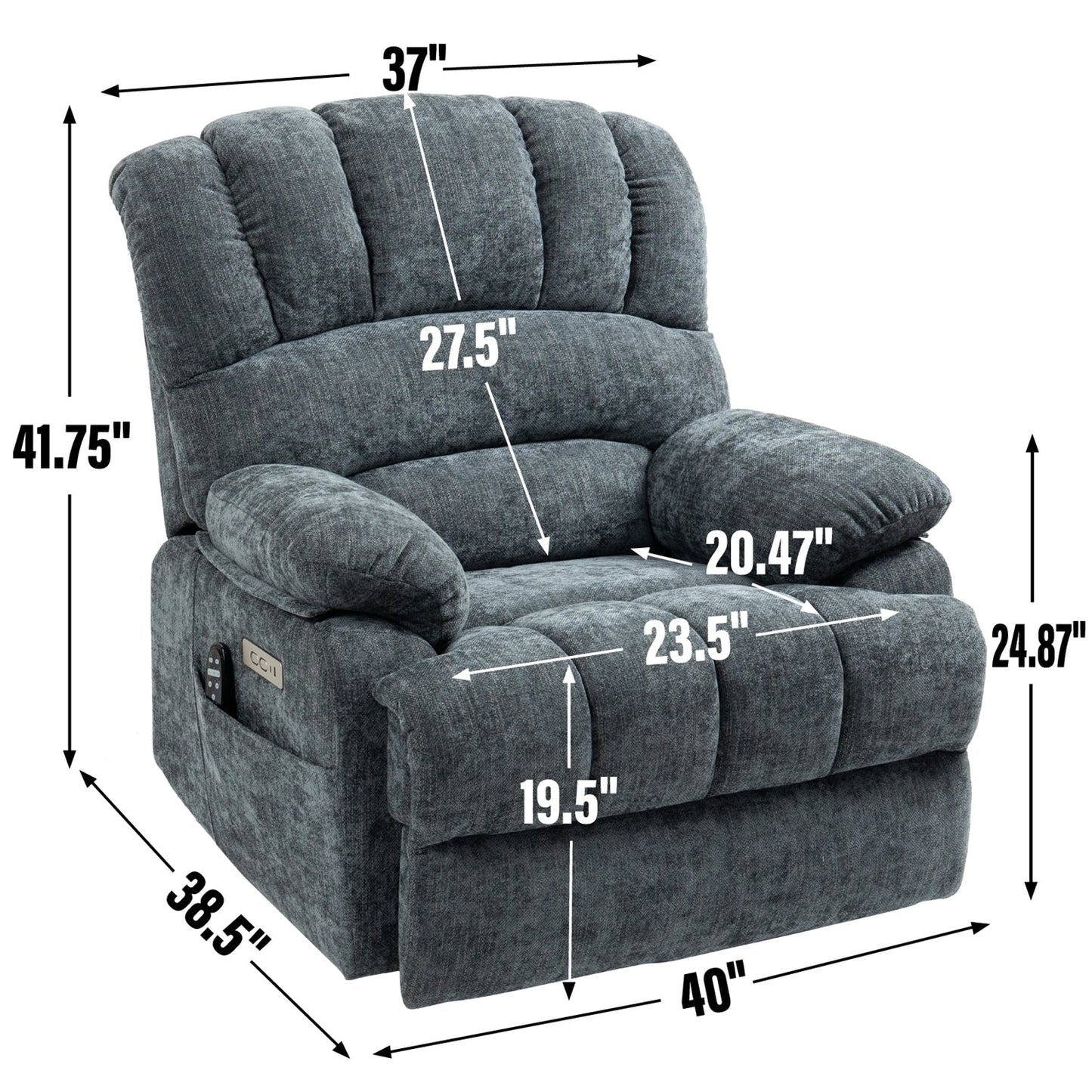 Comfortable Power Lift Recliner Chair with Advanced Massage
