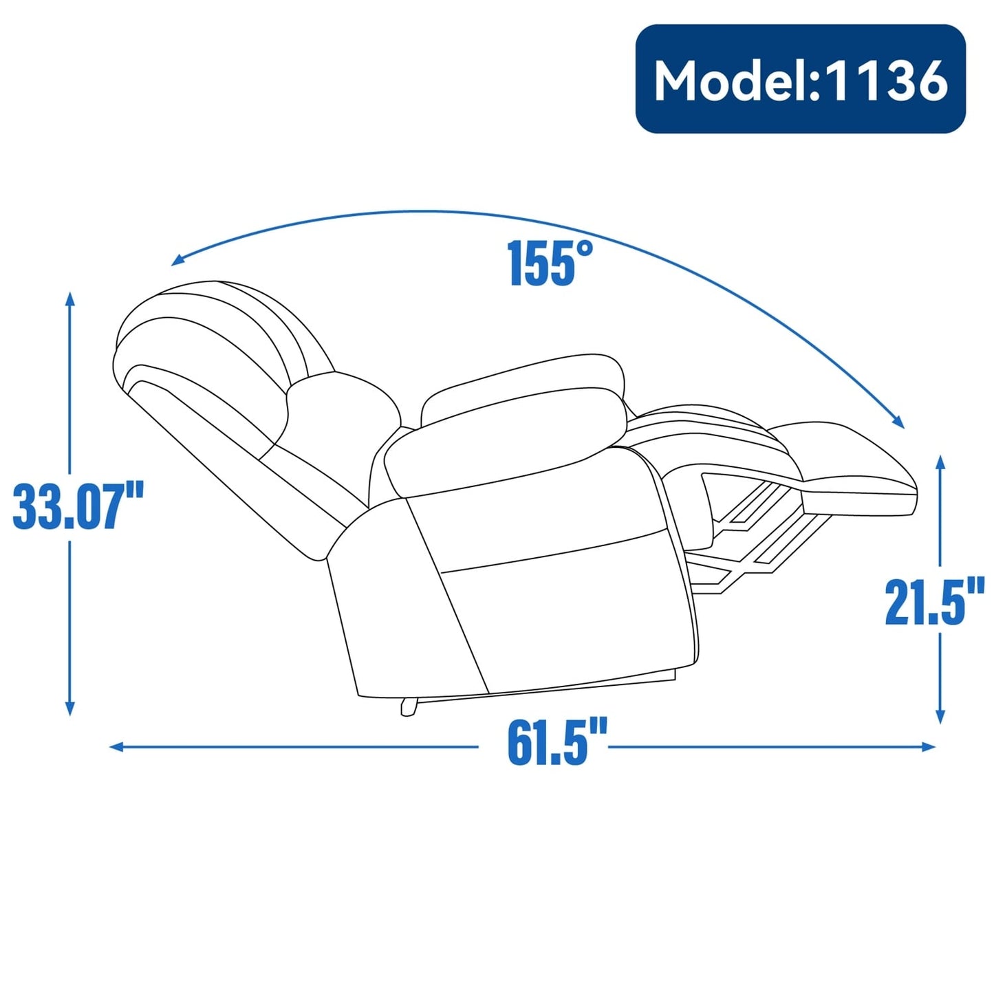 Comfortable Power Lift Recliner Chair with Advanced Massage