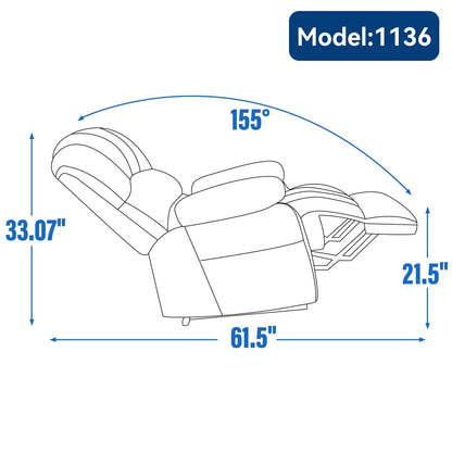 Comfortable Power Lift Recliner Chair with Advanced Massage