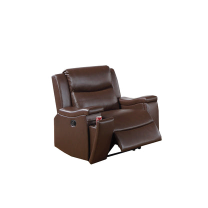 Comfortable Single Recliner with Cup Holder and Manual Recline Function