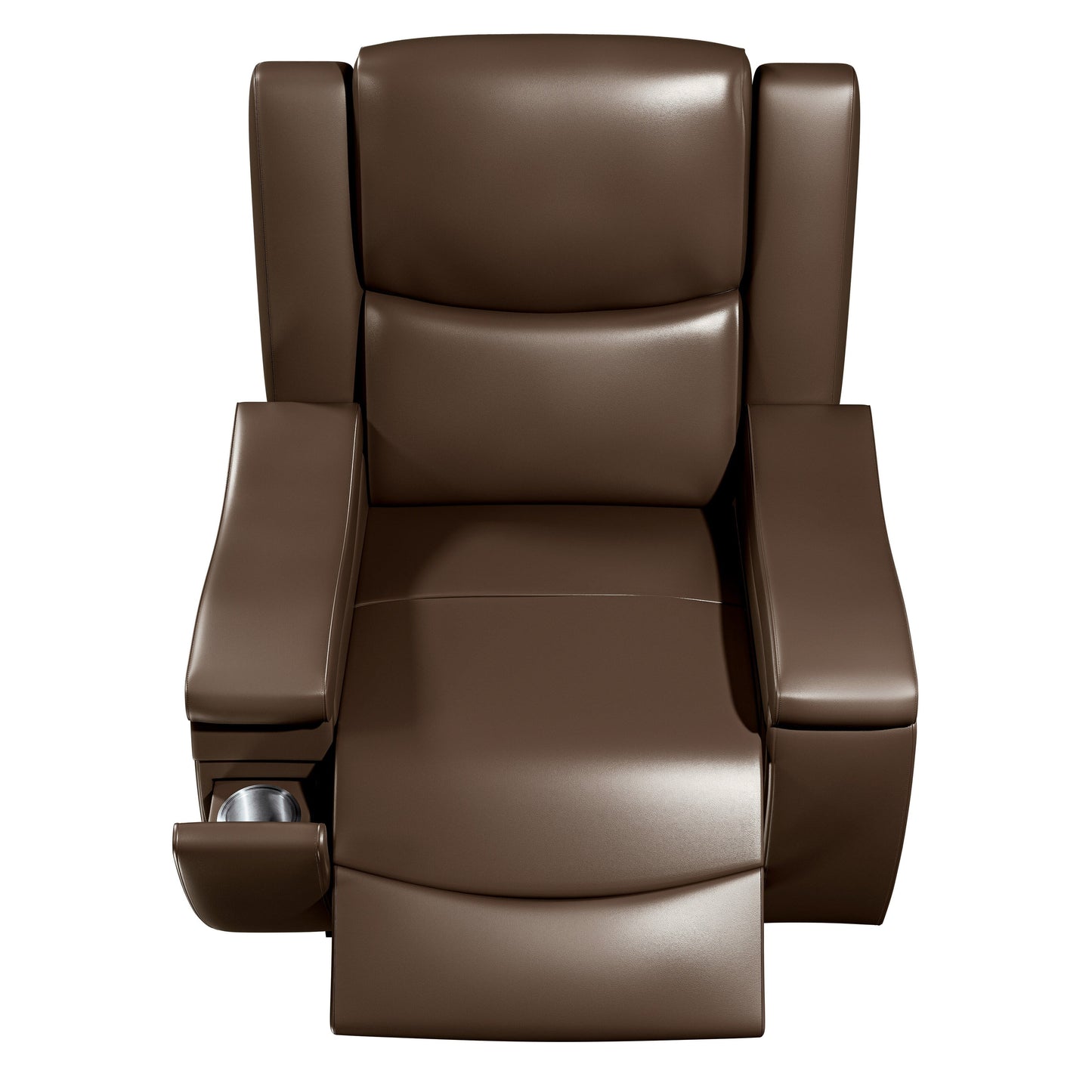 Comfortable Single Recliner with Cup Holder and Manual Recline Function