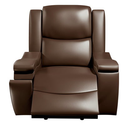 Comfortable Single Recliner with Cup Holder and Manual Recline Function