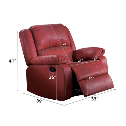 Comfortable Synthetic Leather Rocker Recliner