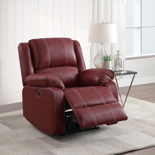 Comfortable Synthetic Leather Rocker Recliner