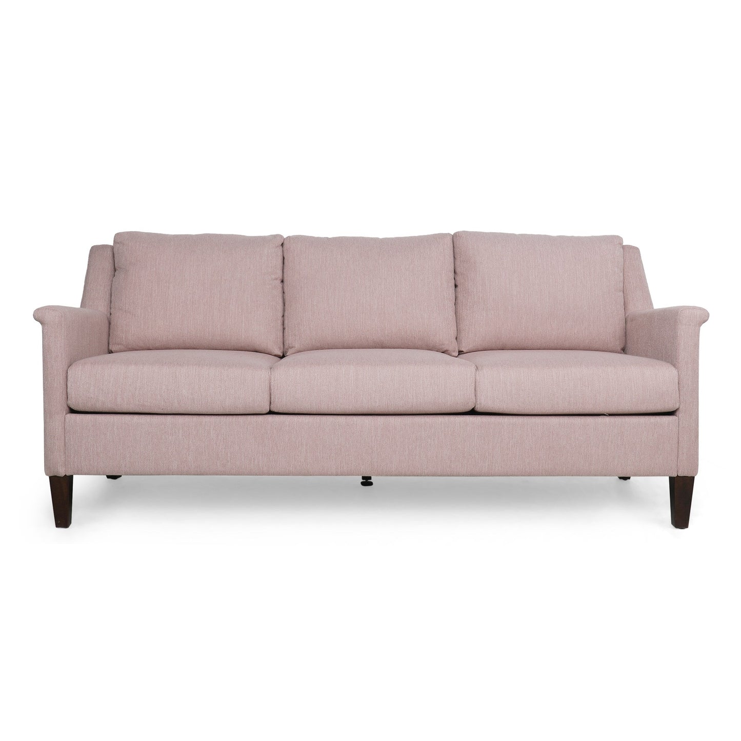 Comfy 3-seat Sofa with Wooden Legs