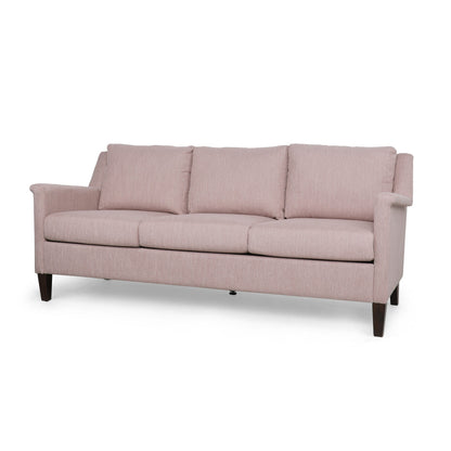 Comfy 3-seat Sofa with Wooden Legs