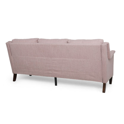 Comfy 3-seat Sofa with Wooden Legs