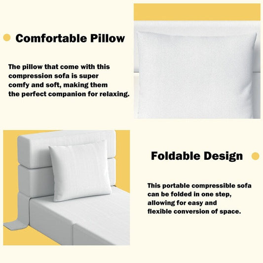 Convertible Compression Corduroy Sectional Sofa