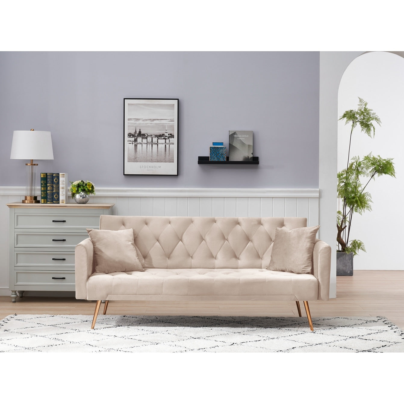 Convertible Double Folding Living Room Sofa Bed