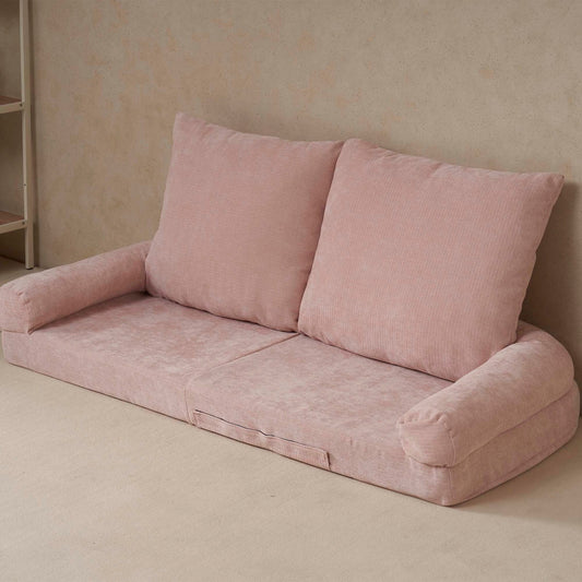 Convertible Fold-Out Double Sofa Bed,Pink,the Right Part of the Complete Product.