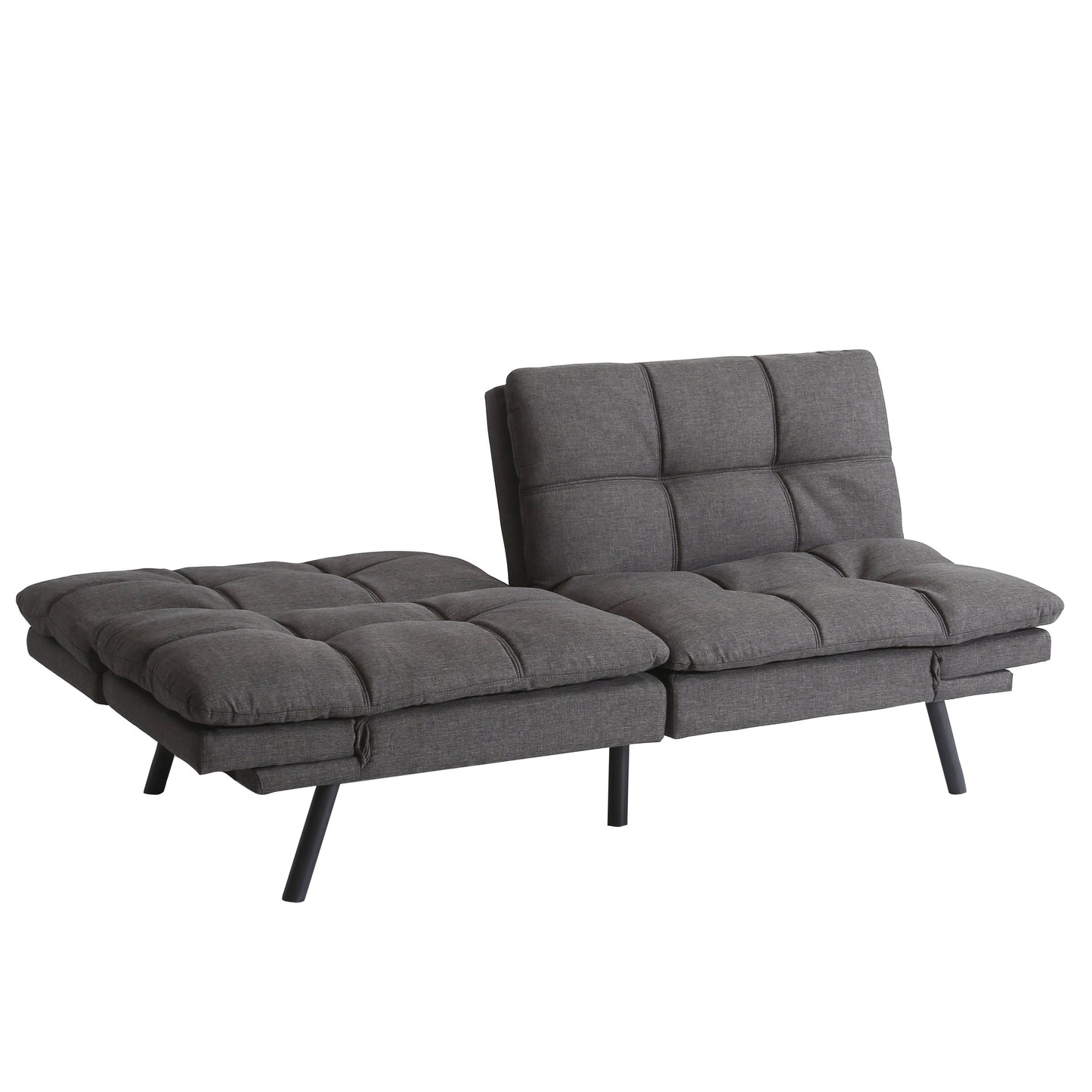Convertible Futon Couch Bed, Modern Folding Sleeper Sofa