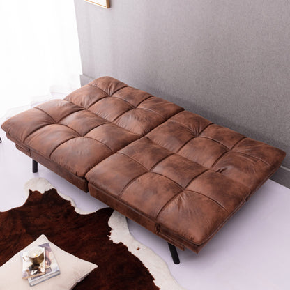 Convertible Futon Couch Bed, Modern Folding Sleeper Sofa