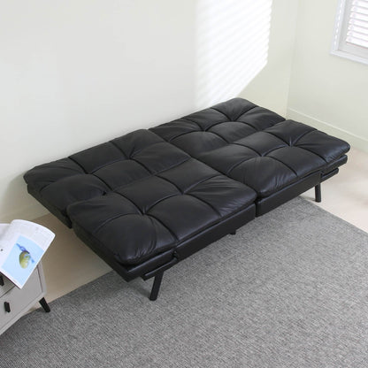 Convertible Futon Couch Bed, Modern Folding Sleeper Sofa