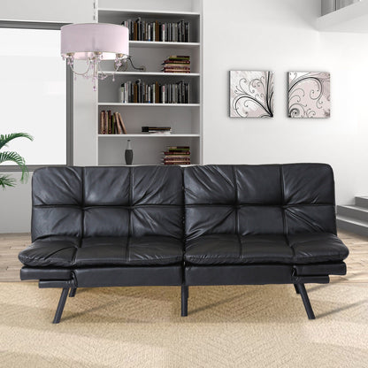 Convertible Loveseat Sofa Bed with Adjustable Armrests