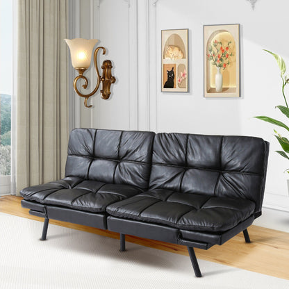 Convertible Loveseat Sofa Bed with Adjustable Armrests