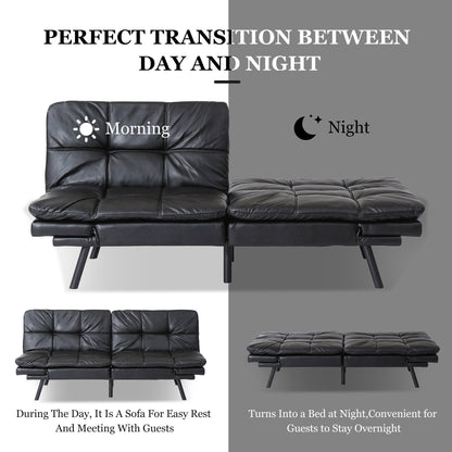 Convertible Loveseat Sofa Bed with Adjustable Armrests