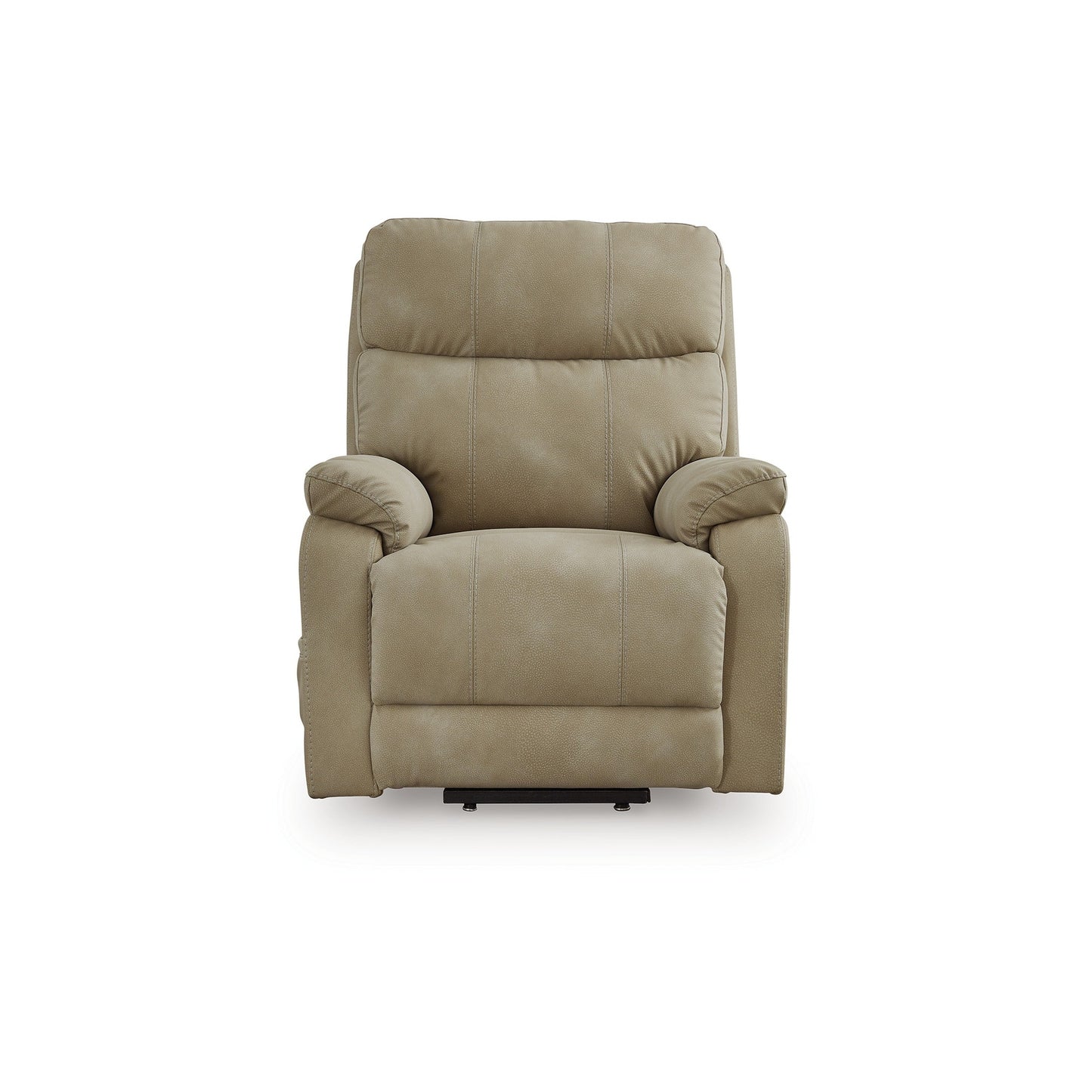 Corbin Power Lift Recliner Chair, Sand Faux Leather, Pillow Top Arms