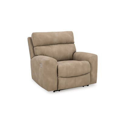 Corbin Power Recliner Chair, Adjustable, USB Port, Brown Faux Leather