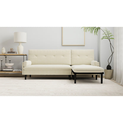Corduroy Adjustable 3-seater Sofa and Guest Bed