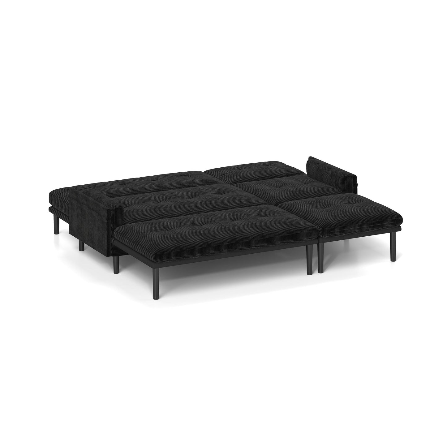 Corduroy Adjustable 3-seater Sofa and Guest Bed