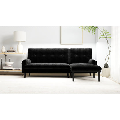 Corduroy Adjustable 3-seater Sofa and Guest Bed