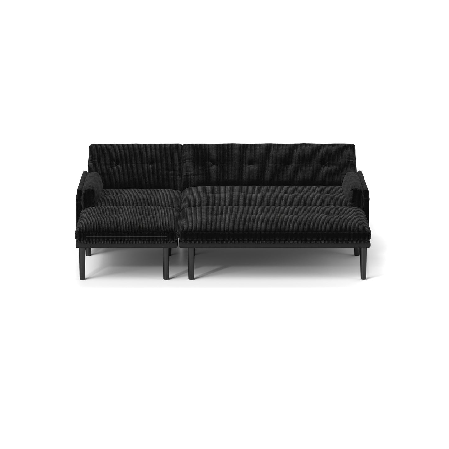 Corduroy Adjustable 3-seater Sofa and Guest Bed