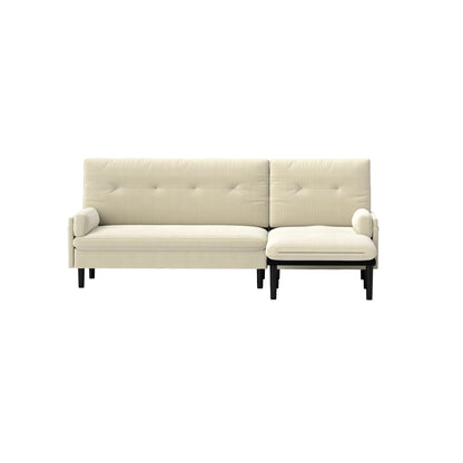 Corduroy Adjustable 3-seater Sofa and Guest Bed