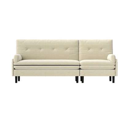 Corduroy Adjustable 3-seater Sofa and Guest Bed