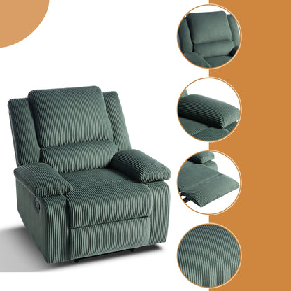 Corduroy Adjustable Recliner Chair Sofa for Living Room