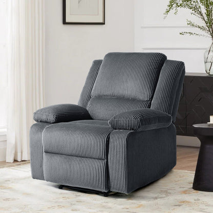 Corduroy Adjustable Recliner Chair Sofa for Living Room