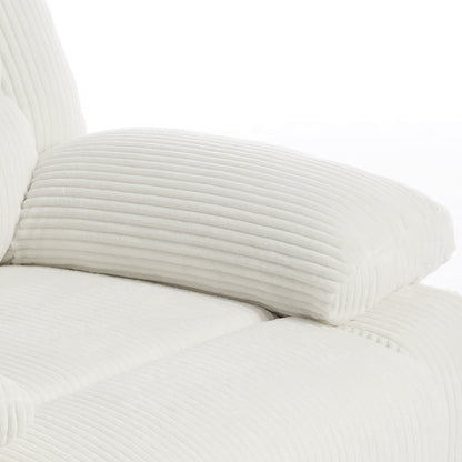 Corduroy Adjustable Recliner Chair Sofa for Living Room